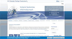 Desktop Screenshot of isi.wat.edu.pl