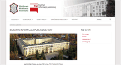 Desktop Screenshot of bip.wat.edu.pl
